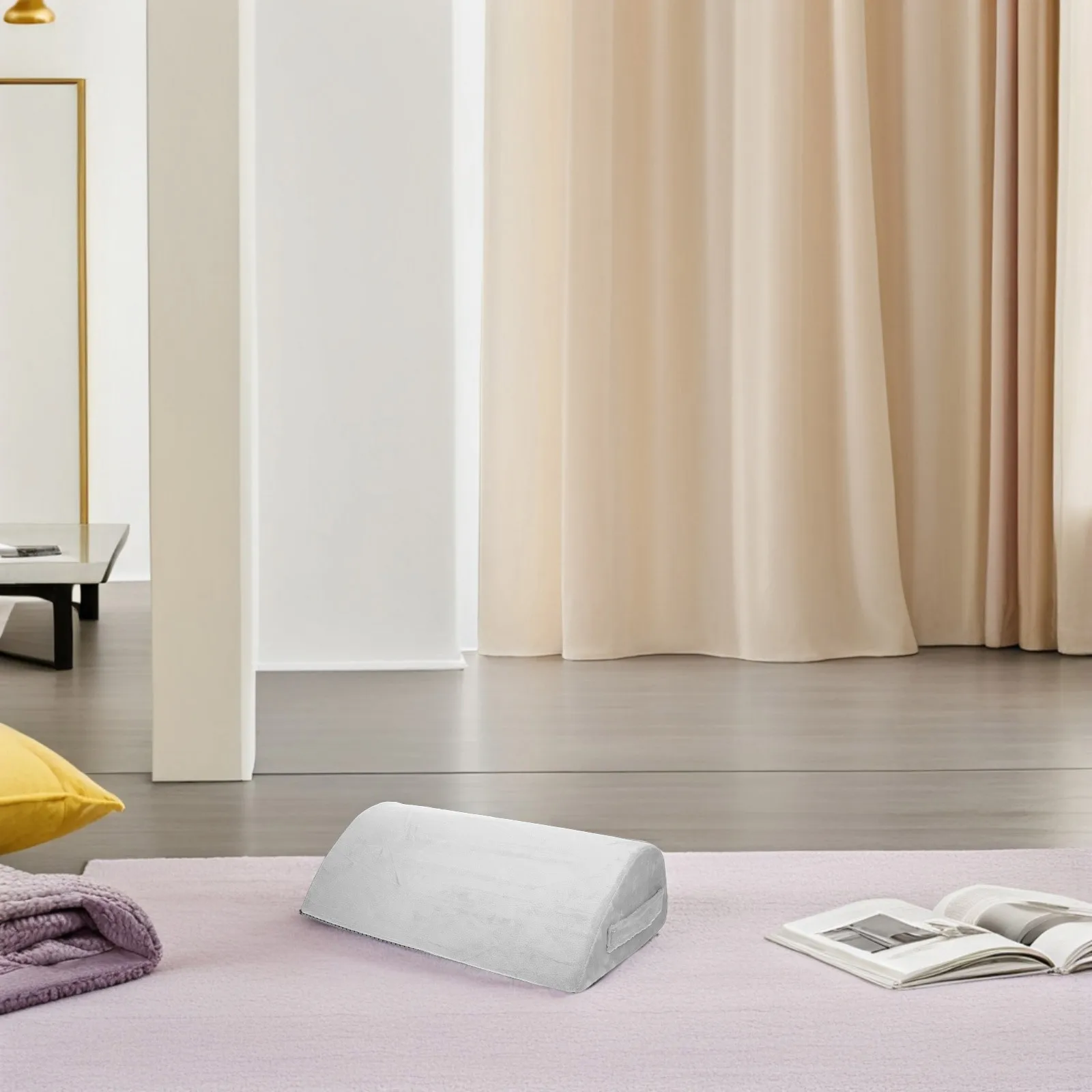 

Memory Foam Foot Rest Portable Ergonomic Teardrop Design Non-Slip Base Handle Under Desk Cushion Office Home Travel Gaming