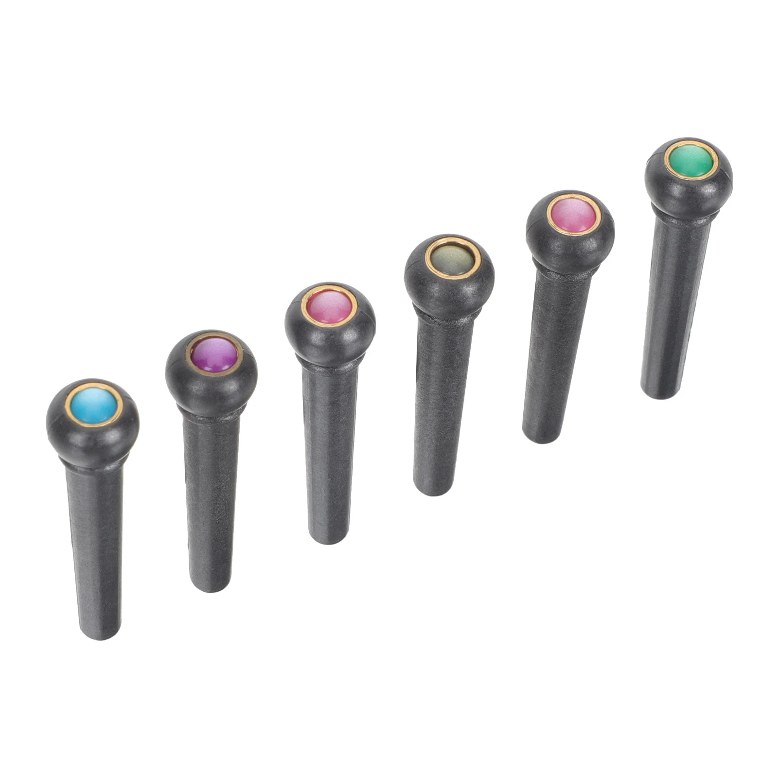 

6Pcs Guitar Bridge Pin Pegs Plastic Steel Acoustic Guitar String Pins for Tuning Maintenance Accessories Tuning Pin