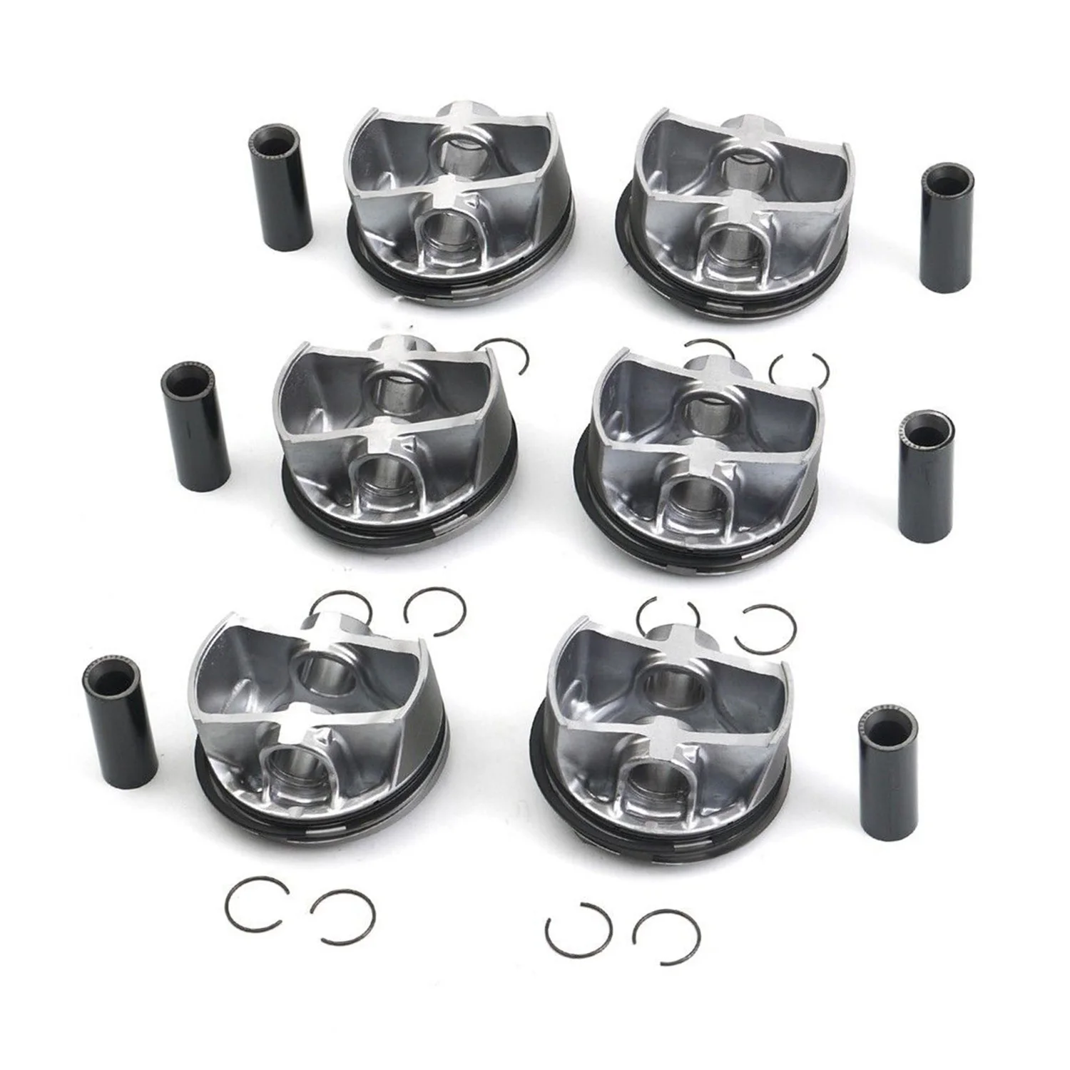 6pcs Car Parts Pistons Rings Set STD Φ96mm 94610306007 94610306107 94610306119 for Porsche Macan Panamera S 4S 3.0T V6 970 95B