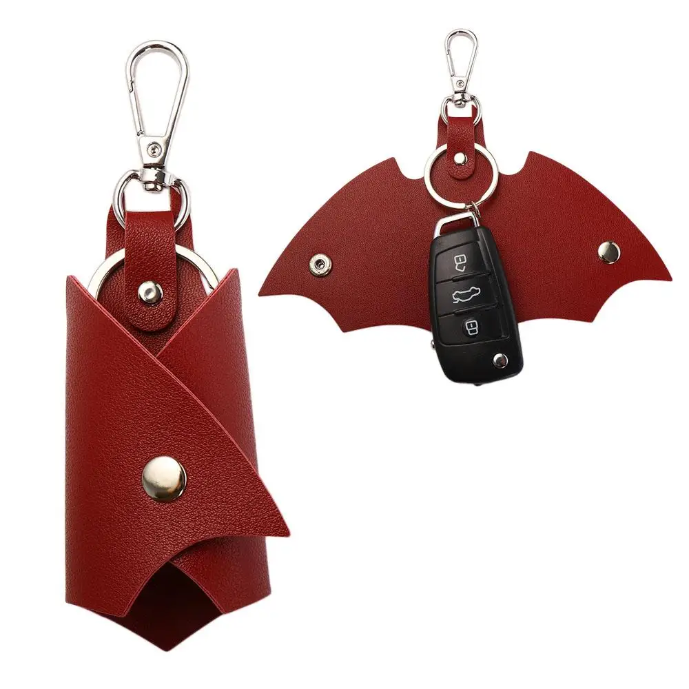 Car Key Wallet Interior Accessories PU Leather Key Cover Remote Key  Pouch Car Key Organizer Men's Key Holder Leather Keychain