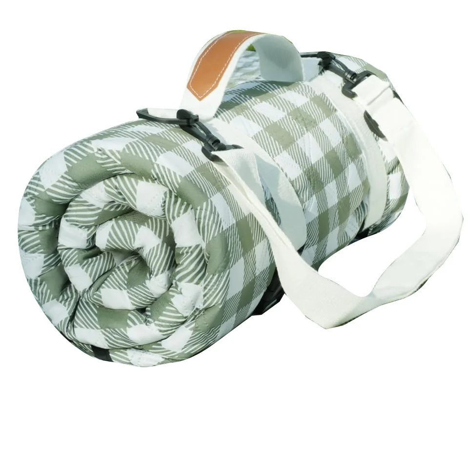 Portable Foldable Outdoor Camping Picnic Mat, Waterproof Moisture-Proof Beach Mat with Carry Strap
