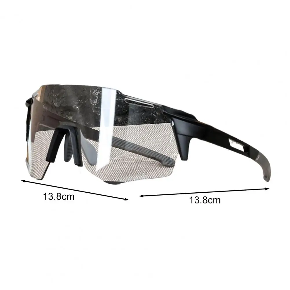 Outdoor Photochromic Cycling Sunglasses UV Windproof PC Lens Cycling Goggles Running Mountain Bike Sports Eyewear