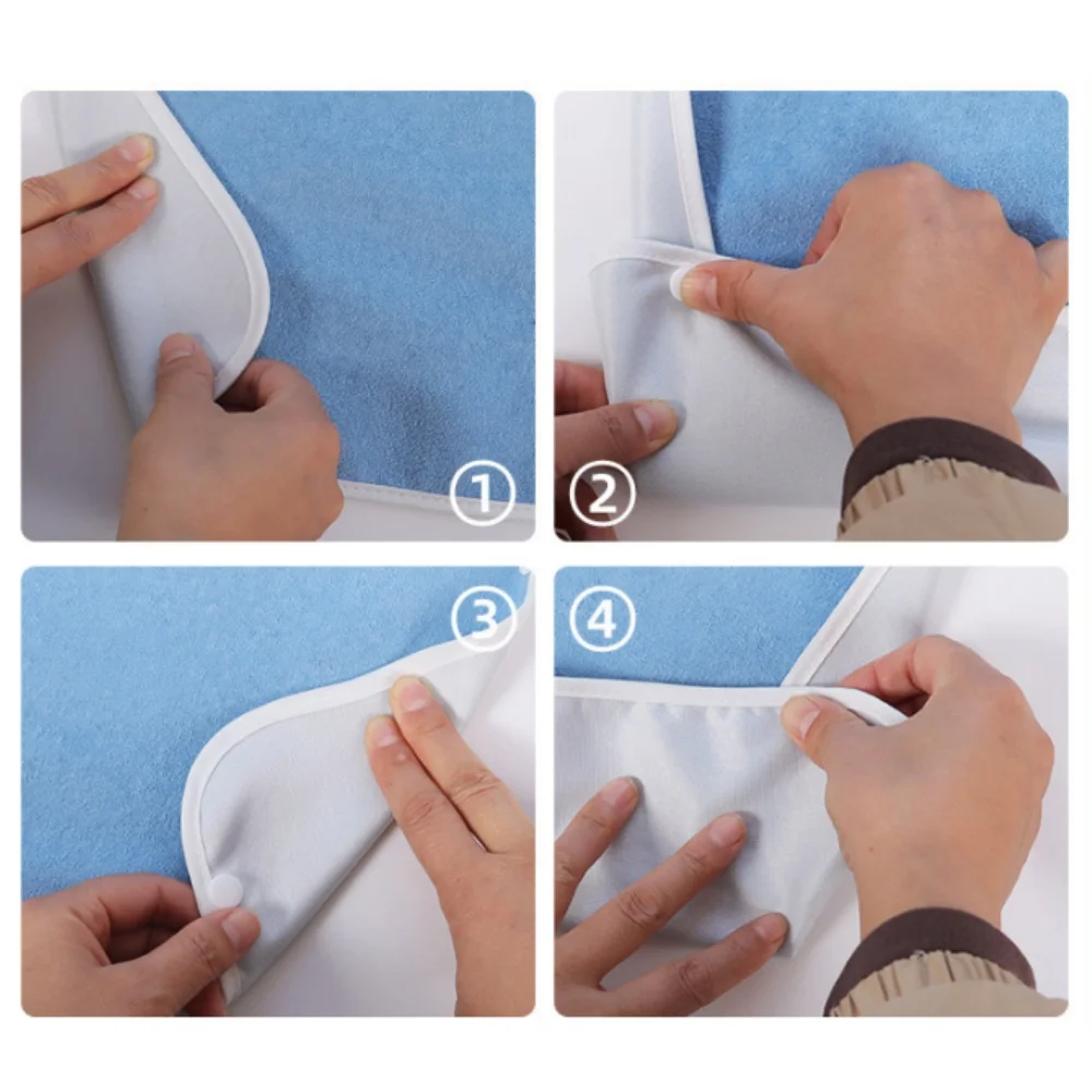 1 шт., водонепроницаемые тканевые нагрудники для пожилых людей, большие нагрудники для взрослых, впитывающие дышащие нагрудники для пожилых людей, слюниковое полотенце, мужской и женский фартук, ткань