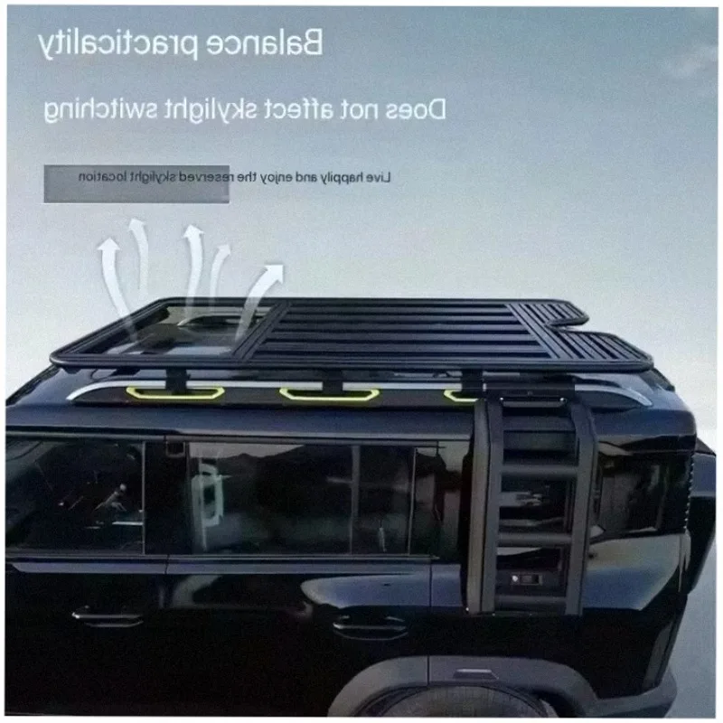 For H9 Car Roof Racks Aluminum Alloy Multi-functional Extension Platform