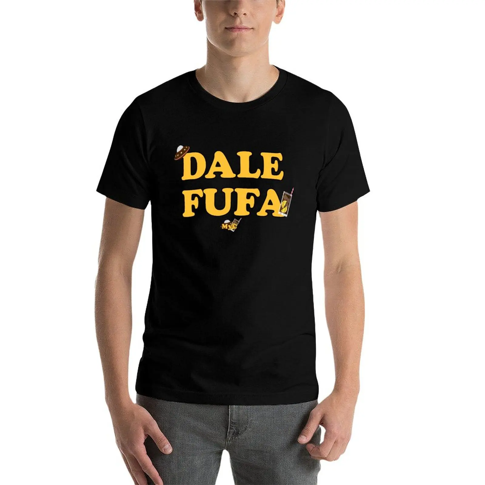 T-shirt graphique Dale Fufa pour hommes, manches courtes