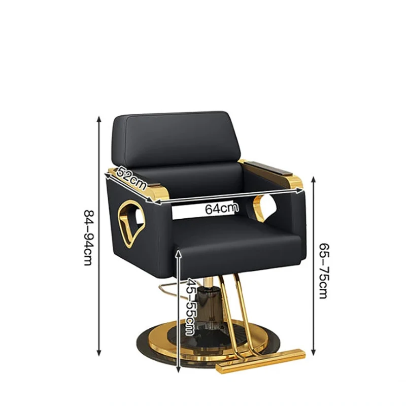 Aesthetic Nordic Salon Chair Vintage Luxury Display Salon Chair Hairdressing Trendy Cadeira De Salão De Beleza Hair Furniture