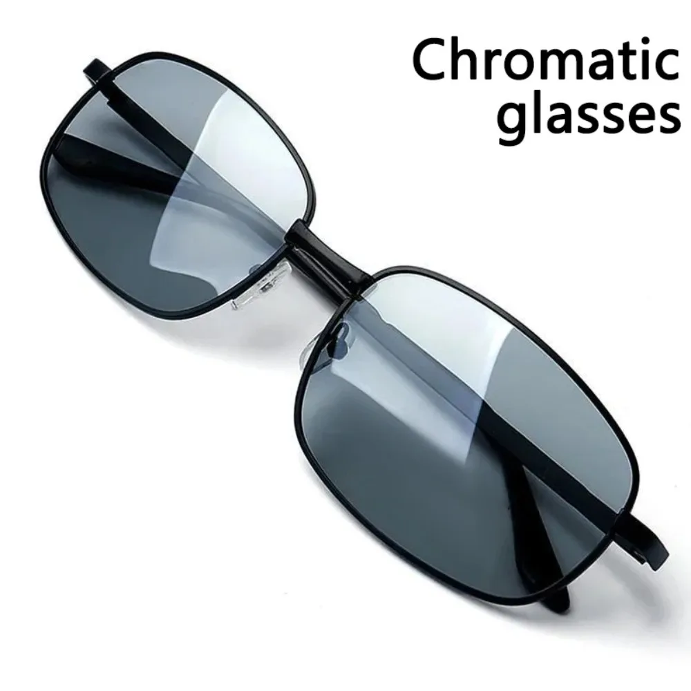 Lunettes de soleil polarisées à couleur changeante pour hommes, 1 pièce, pour la conduite et la pêche, Vision nocturne, en métal, XTP3027
