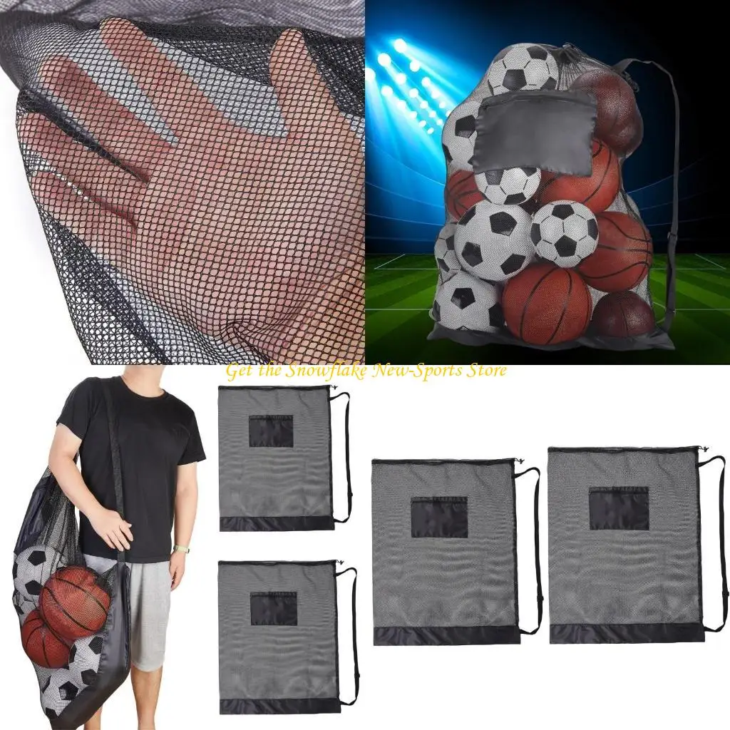 

E56D Sport Ball Ball Carry Bag Balls Set Bags Нейлоновая сетчатая сумка баскетбольная сетка Сумка