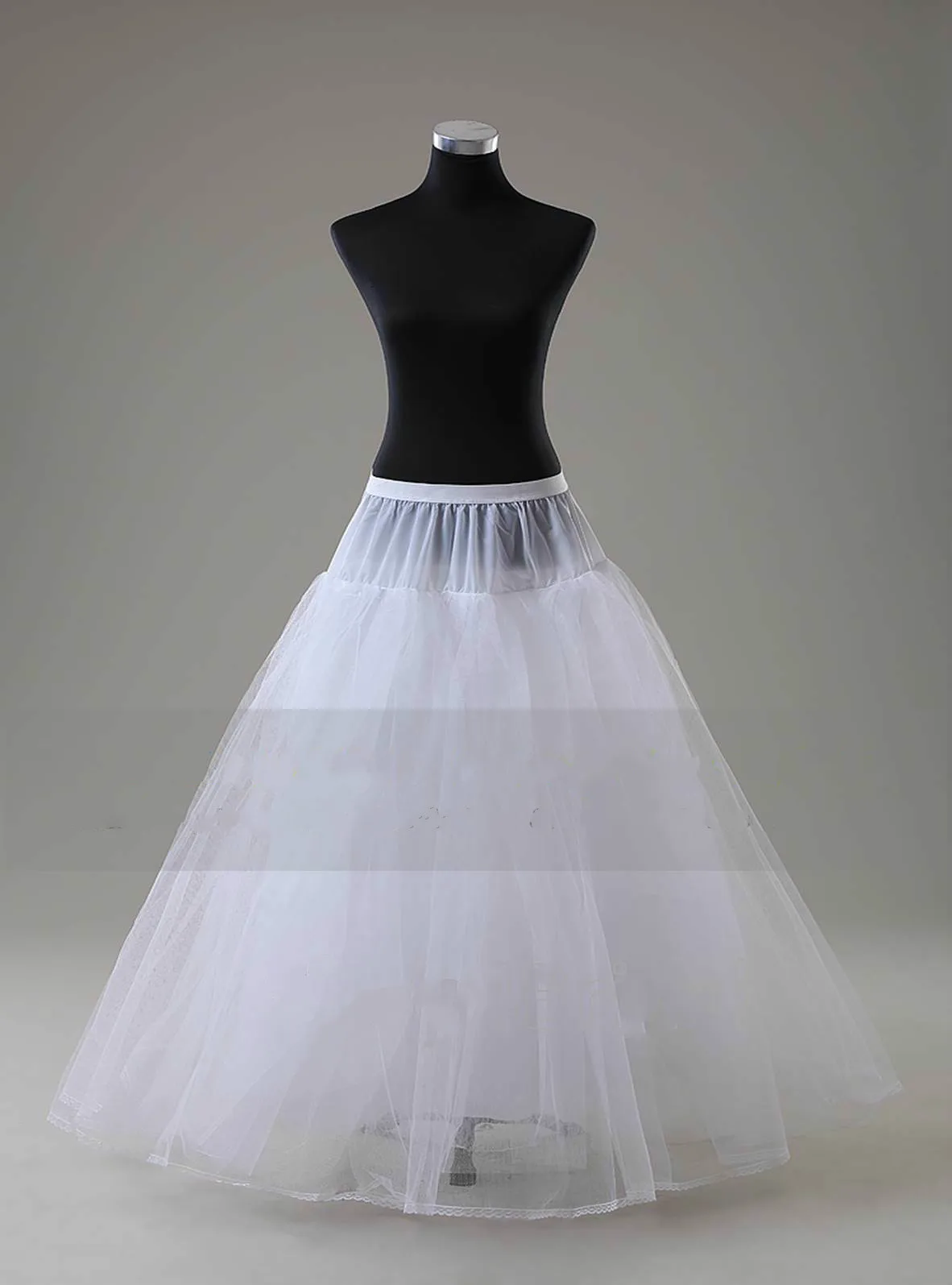 Mulher casamento tafetá/tule andar comprimento 3 camadas petticoats-mostrar título original