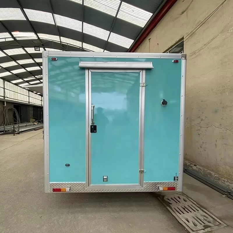 Square Food Concession Trailer Hambueger Pizza Snack Vending Truck Truck Food Mobile Food Car