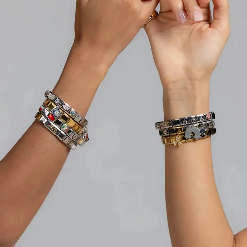 2025 جديد 12 شهر عيد ميلاد حجر سحر الإيطالية الفولاذ سوار للنساء صالح 9 مللي متر ربط سلسلة DIY بها بنفسك صنع هدايا عيد ميلاد الموضة #4