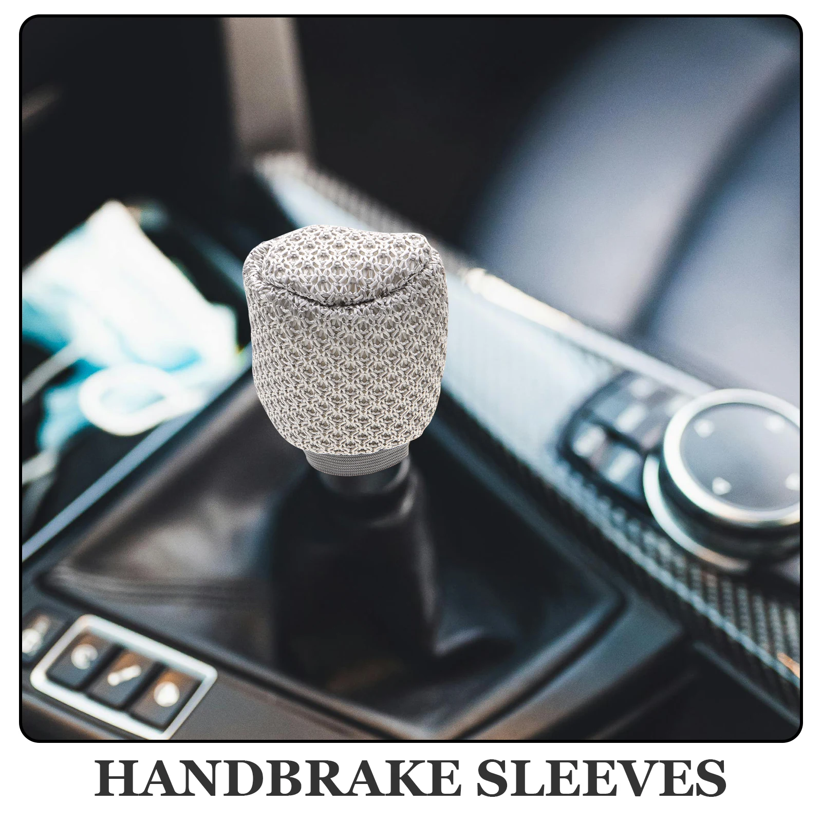 

1 set Universal Gear Shift Cover Set Breathable Car Interior Protection Fits Most Models Sophisticated Style