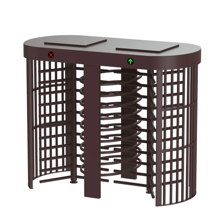 High End Double Channel Full Height Turnstile Barcode Access Security Turnstile