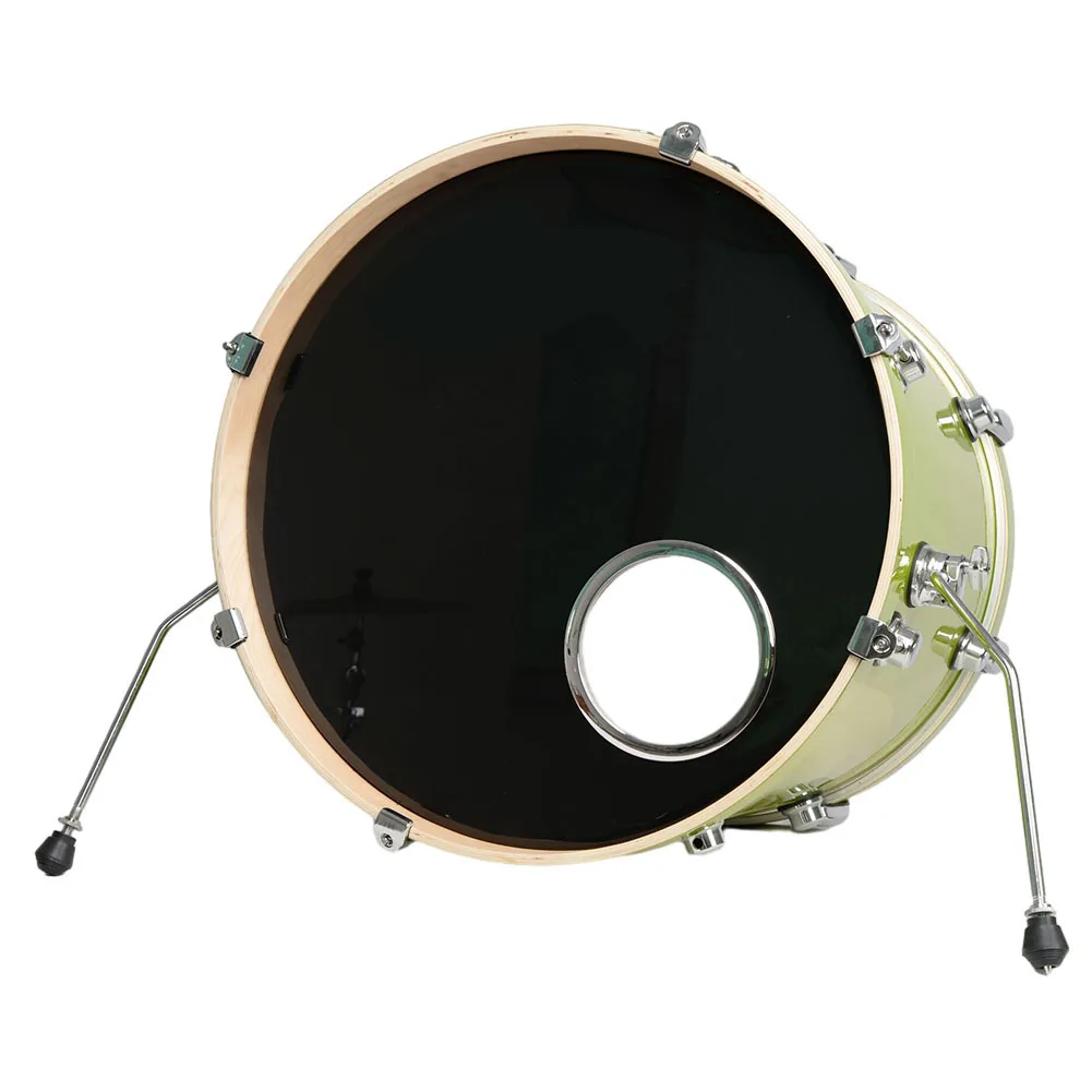 Bass Drum Enhancer Port Insert  Silver Protection Sticker Parts  Expand Low end Frequency  Powerful Bass Propulsion