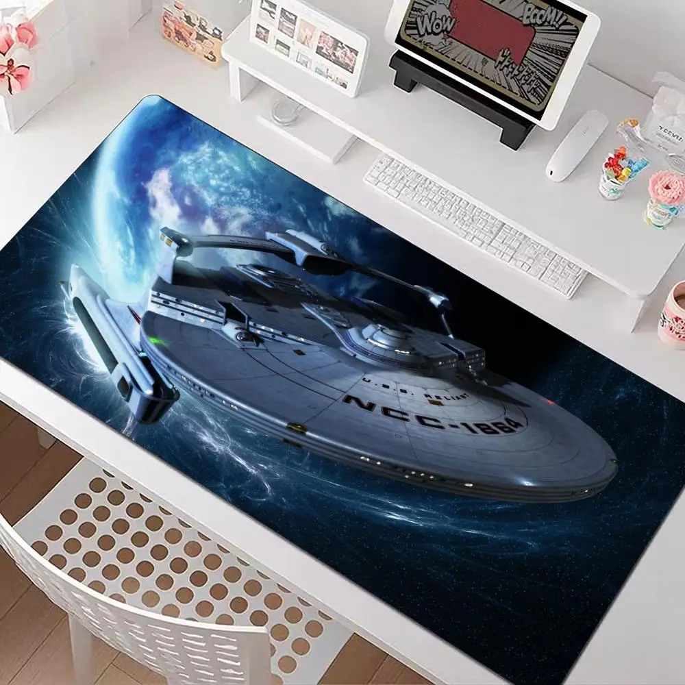 Film S-Star-Trek Enterprise Mauspad, mehrere Größen, groß, quadratisch, für Computer, Büro, Spiel, Tischsets, Gummi, rutschfeste Mauspads
