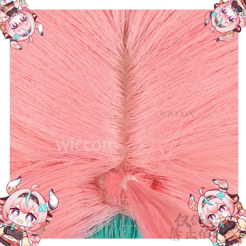 Аниме игра Genshin Impact косплей Varesa розовые длинные волосы плетеные волосы 100 см бесплатный парик Кепка парик для девочек женщин Хэллоуин по индивидуальному заказу