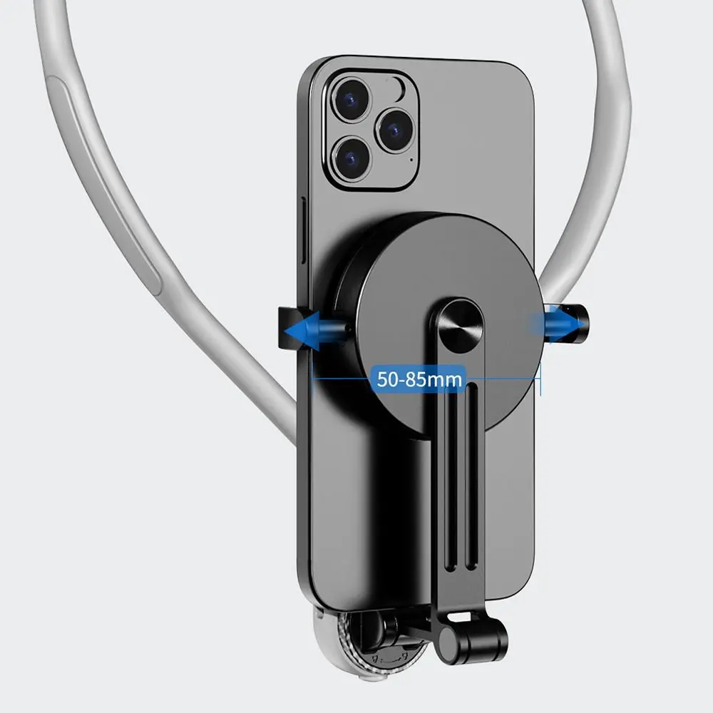 Portable Quick Release Magnetic Neck Mount Hand Free Universal Mobile Holder Shooting Bracket for Phones
