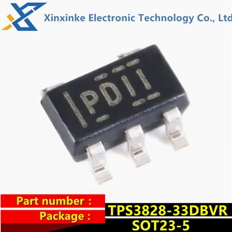 10PCS TPS3828-33DBVR SOT23-5 PDII Supervisory Circuits Processor Sprvisry Circuits Active Low Enable Manual Reset Watchdog Timer
