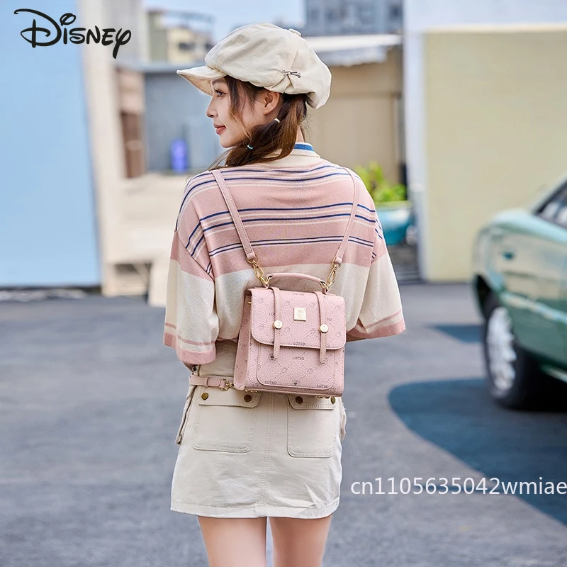 Disney Winnie The Poodle Neuer Damen-Rucksack, modischer, hochwertiger Rucksack im College-Stil, einfarbig, vielseitiger Mädchen-Rucksack