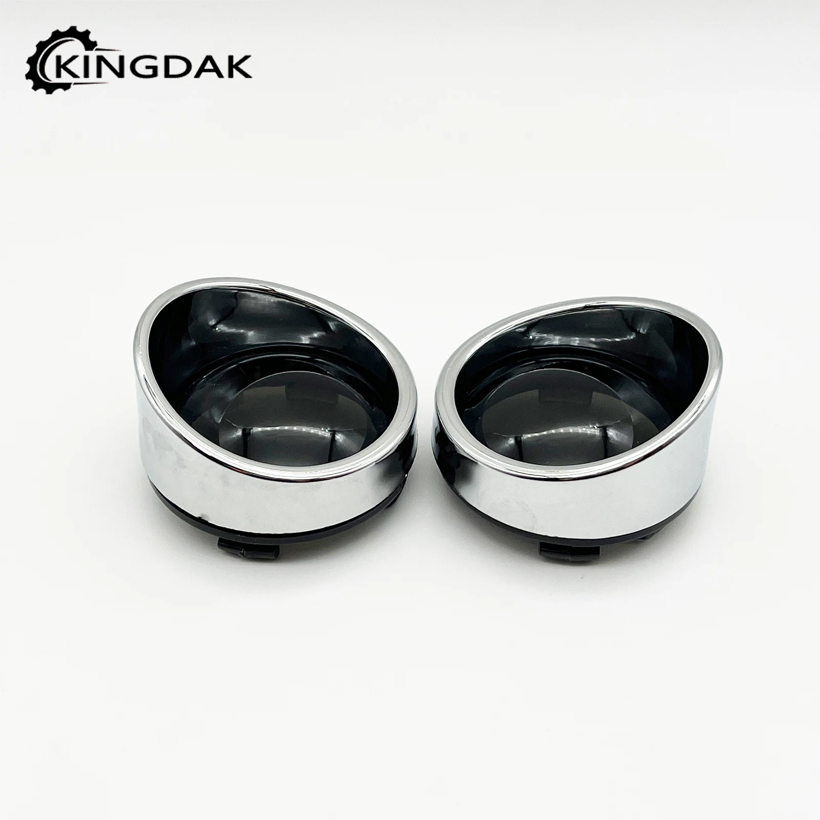 Motorcycle Bullet Turn Signal Light Lens Cover with Chrome Visor Bezels Fit For Harley Touring Sportster XL Softail Dyna V-Rod