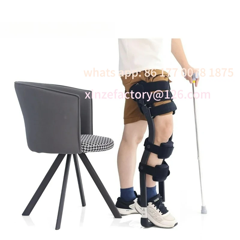 Customizable Trend Adjustable Height Adult Single Leg Support Hands-Free Aluminum Alloy Cane Multifunctional Knee