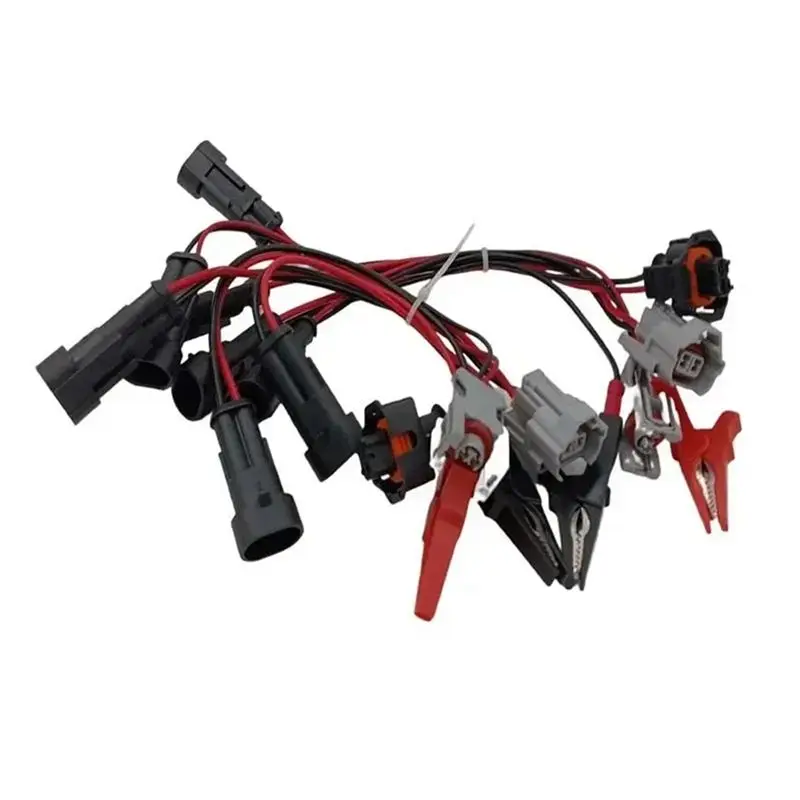 

AA92-7Pcs/Lot Common Rail Injector Tester Cable For Delphi Siemens Diesel Nozzle Adapter Plug Cables Harness Cord