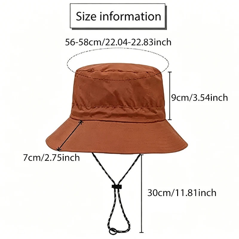 Custom Spring and Autumn Outdoor Fisherman's Cap Summer Waterproof Men's Mountaineering Hat Can Store Sunscreen Quick Drying Hat