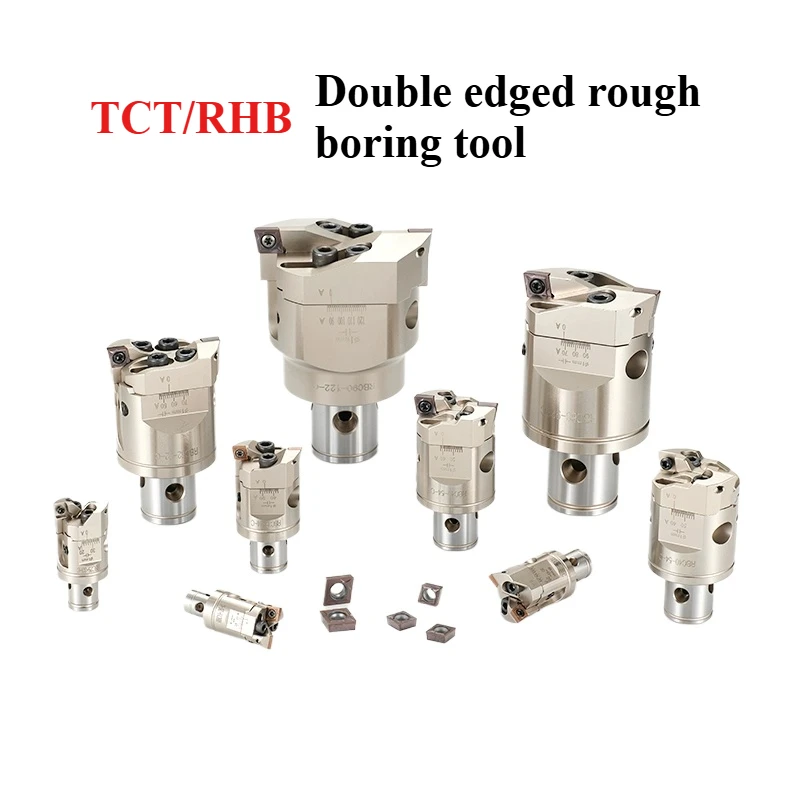 

New Adjustable RBH TCT 25-33 32-42 40-55 68-92 BT30 BT40 LBK Coarse Boring Head Double Drill Bit Coarse Boring Head Boring Tool