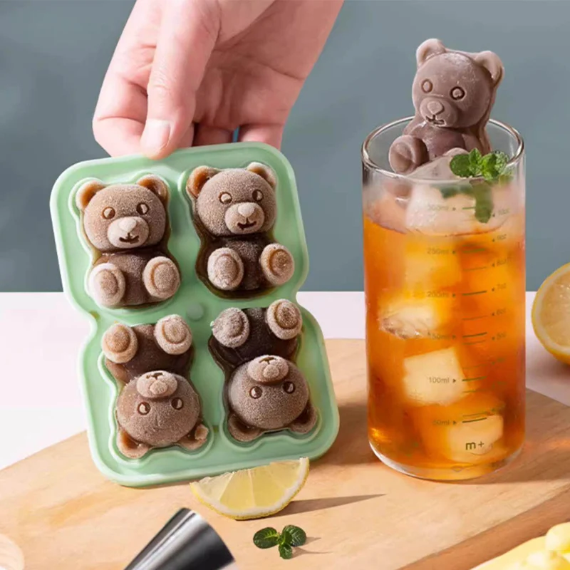 Large Capacity 3-grid Silicone Ice Tray With Lid Food Preservation Freezer Beverage Production Freezing Mold Anti Cross Flavor