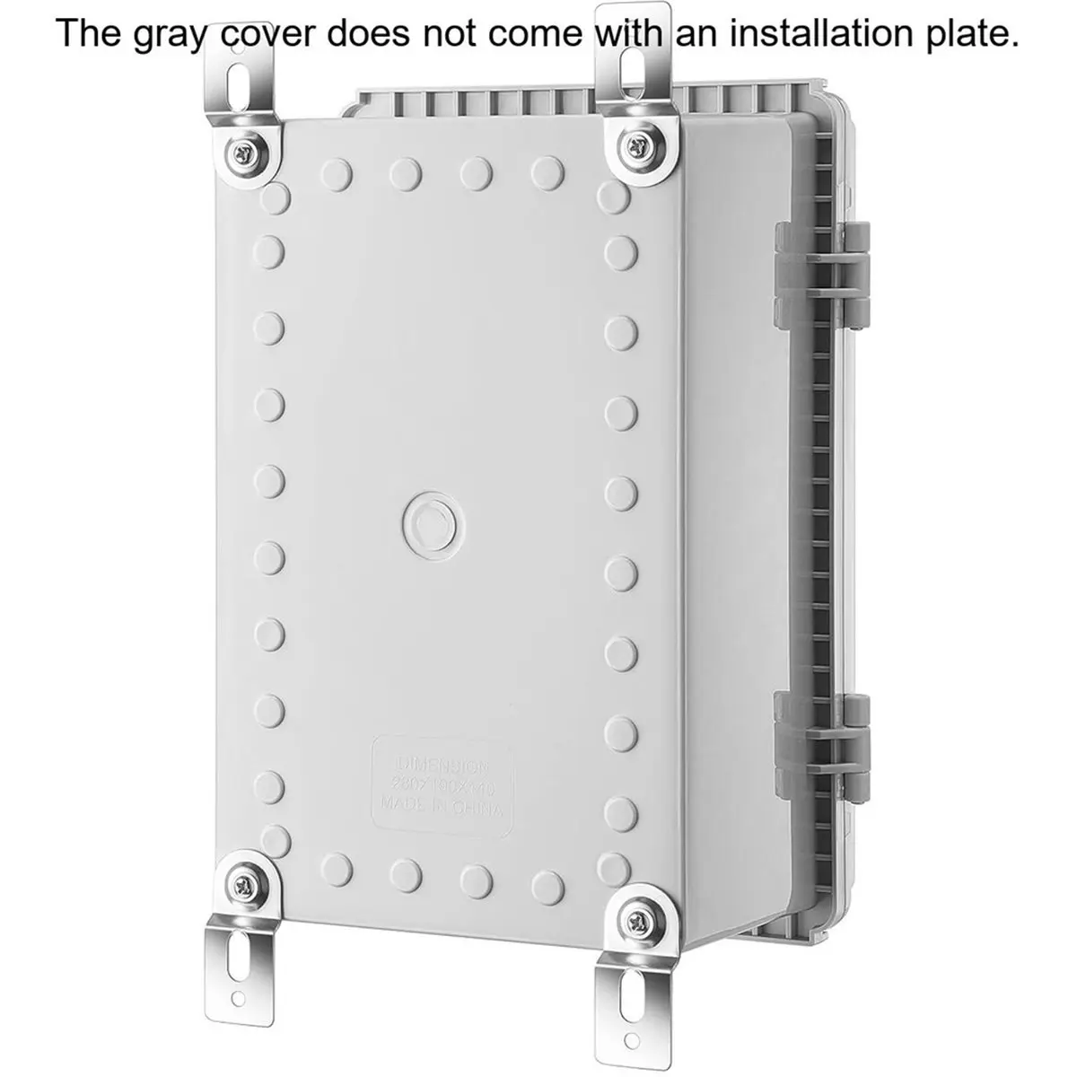 Winter Essential Outdoor Junction Box, IP67 Waterproof Plastic Enclosure for Electrical Project, Includes Mounting Plate and Wal