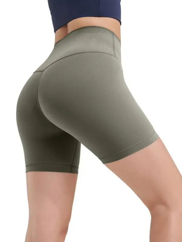 

Женские спортивные брюки для йоги с высокой талией, быстросохнущие, эластичные, облегающие, летние, новинка, три четверти длины