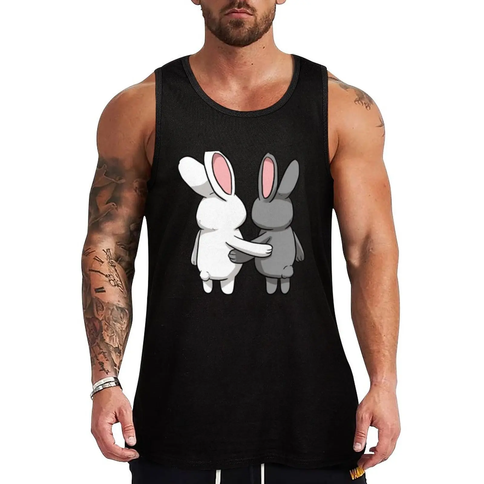 

Racbit Rbit Tank Top рубашка без рукавов мужская спортивная одежда для мужчин Жилеты Мужская хлопковая футболка