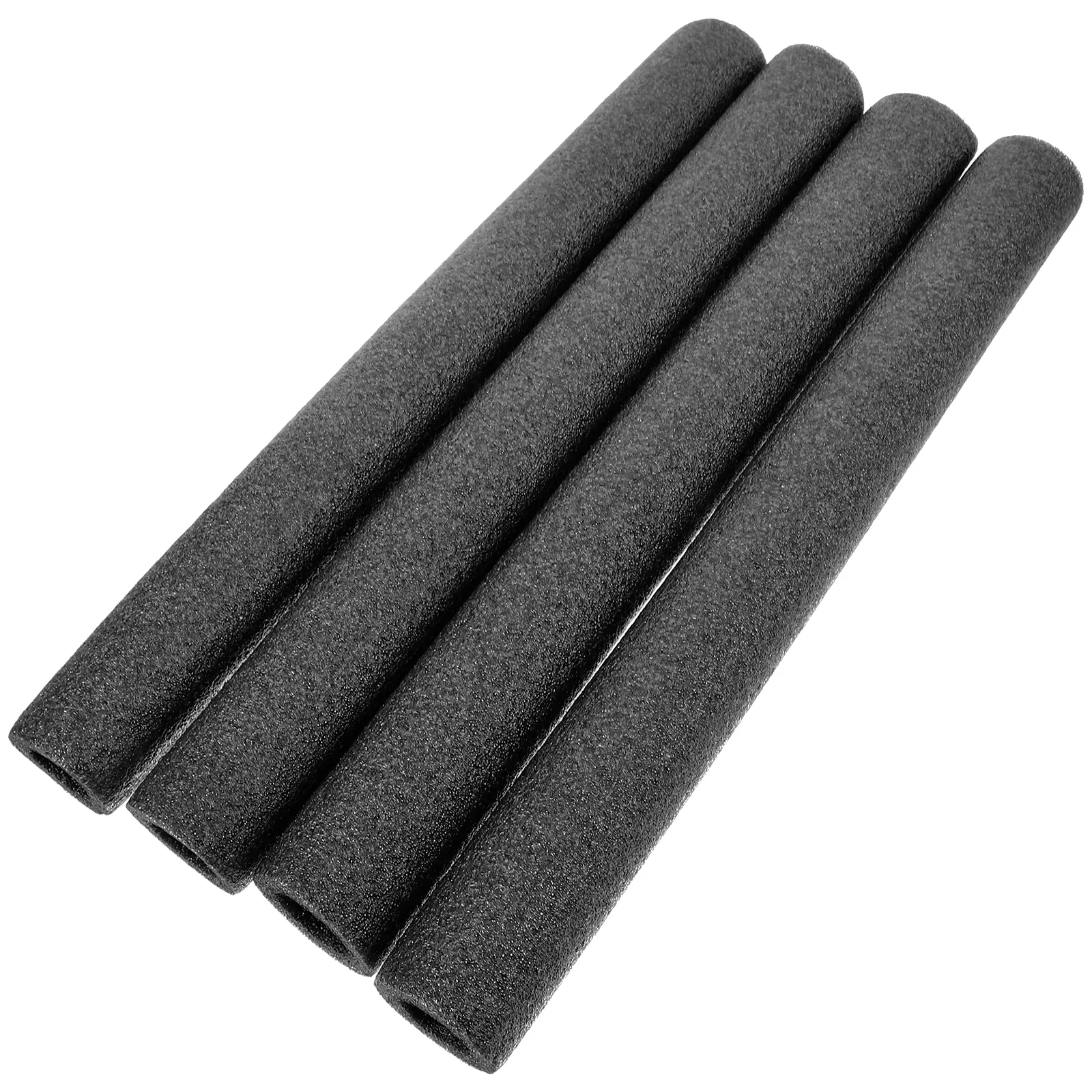 4 Pcs Padding Insulation Pipe Covers White Sponge Tube Black Foam for outside Child