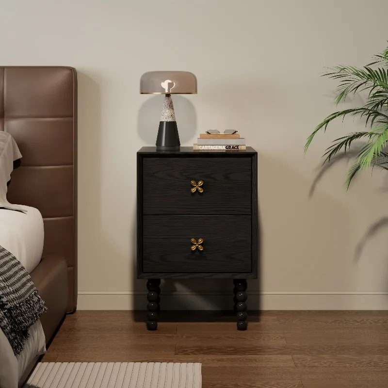 Nordic Storage Bedside Table Bedroom Simple Mid Century Modern Cabinets Bedside Table Trendy Decor Criado Mudo Home Furniture