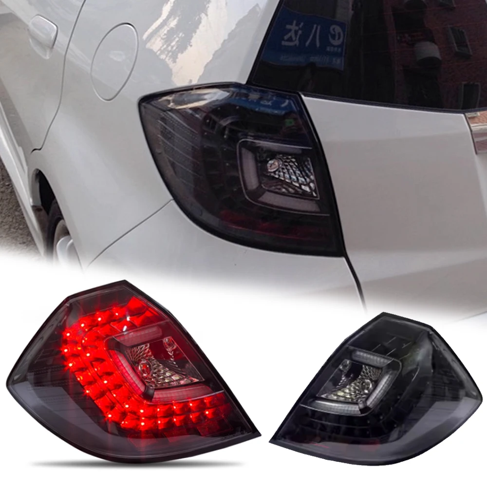 

Styling LED Tail Lights for Honda Fit 2008-2013 new style led DRL Car Taillights Assembly Signal Auto Accessories Modified Lamp