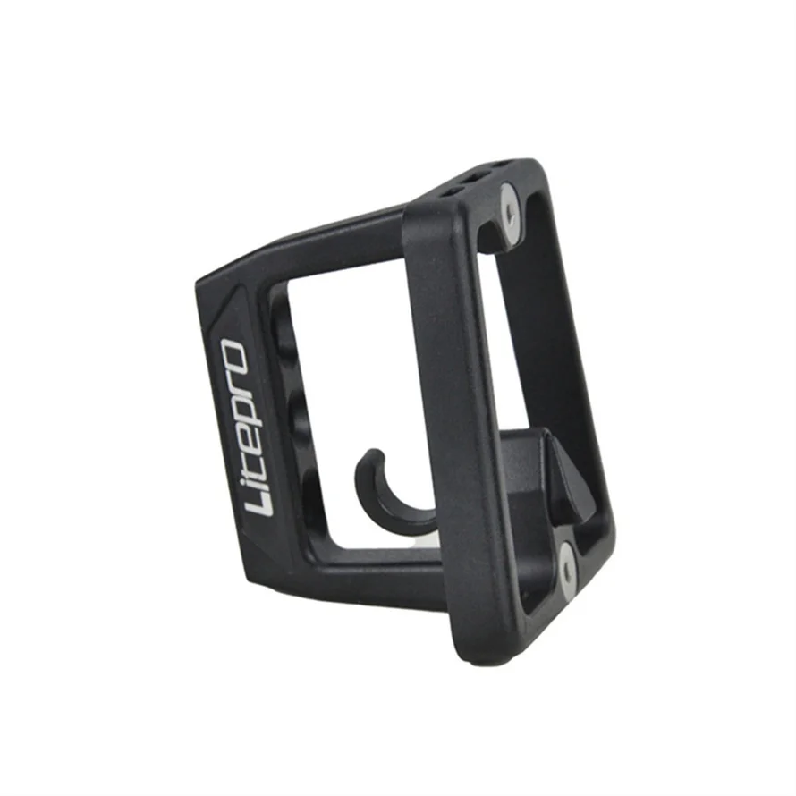 JKLapin Litepro Bicicleta Frente Prateleira Bag Adapter, Brompton Bag Carrier, 3 Buraco Bloco Frontal para Dahon