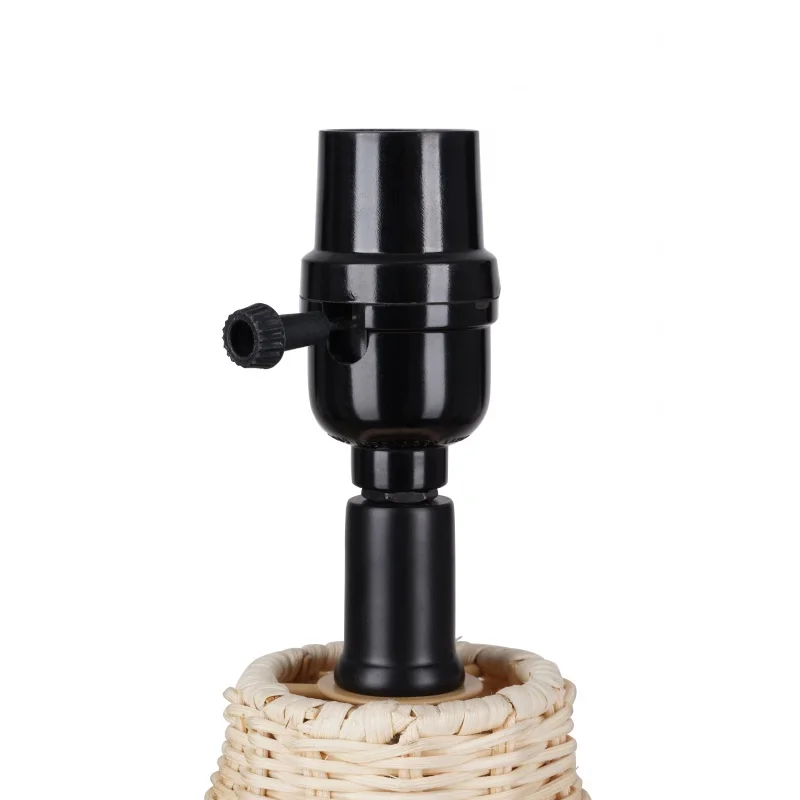 Better Homes & Gardens 18" Woven Rattan Table Lamp, Natural Finish