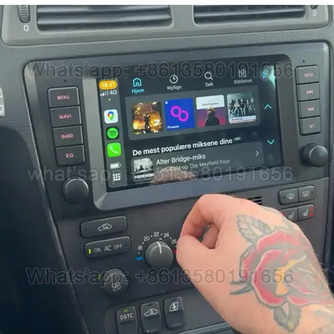 Amluc Car Radio Carplay For Volvo S60 S40 V40 V70 XC70 XC90 2000 2001 2002 2003 2004 Multimedia GPS Bluetooth WIFI 4G Android