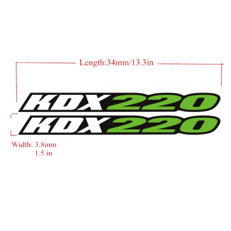Наклейки маятника, наклейки на бак воздушной коробки, отражение для KAWASAKI KDX220R 1997-2005 гг.