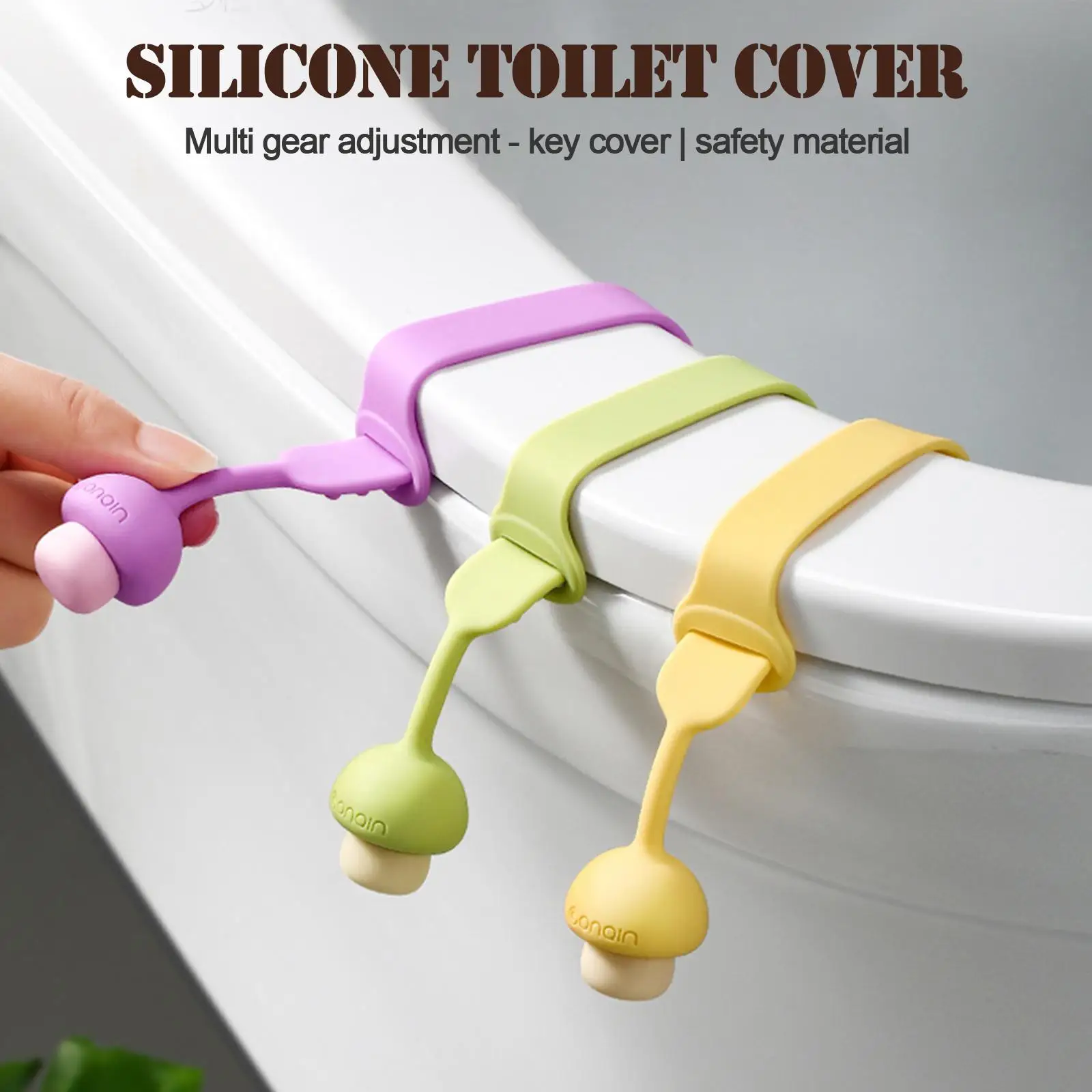 Pengangkat tutup Toilet tanpa tangan kotor pengangkat Toilet perlengkapan Toilet aksesori kamar mandi tali pengangkat Toilet E6l5