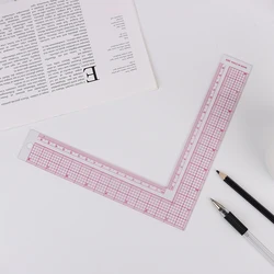 1PC do szycia patchworku linijka do pikowania odzieży z tworzywa sztucznego wycinane rękodzieło skala reguła rysunek dostarcza akcesoria do szycia