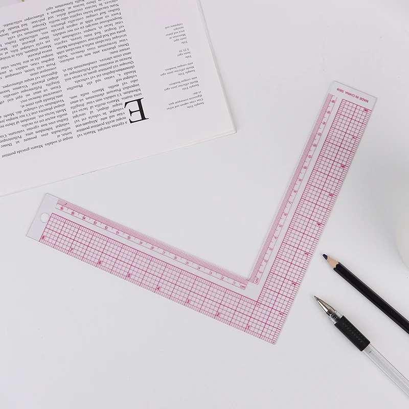 1PC do szycia patchworku linijka do pikowania odzieży z tworzywa sztucznego wycinane rękodzieło skala reguła rysunek dostarcza akcesoria do szycia