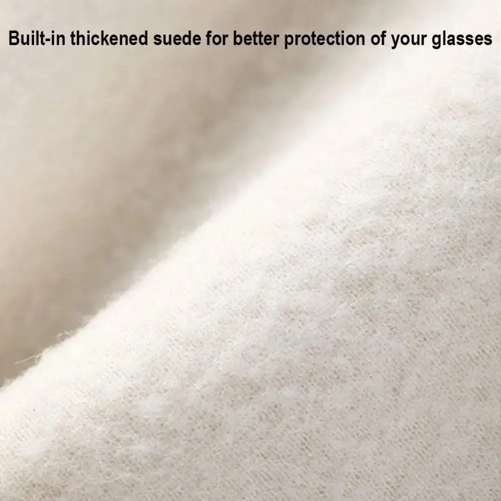 New Cortex Texture Glasses Storage Bag Shrapnel Mouth Automatic Closed Glasses Bag 18×9cm Glasses Case