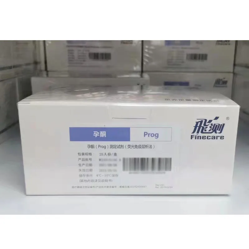 For Wondfo Finecare Test Progesterona HbA1c PSA TT4 HCG PSA Quantitative Detection Reagent Wondfo Kit 25pcs/box