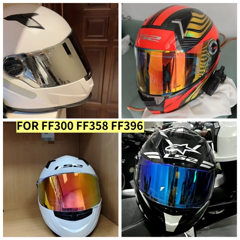 

Fits for Motorcycle Helmet Visor for LS2 FF300 358 396 Motorcycle Helmet Shield Goggles Plating Visors Motorcycle Equipments