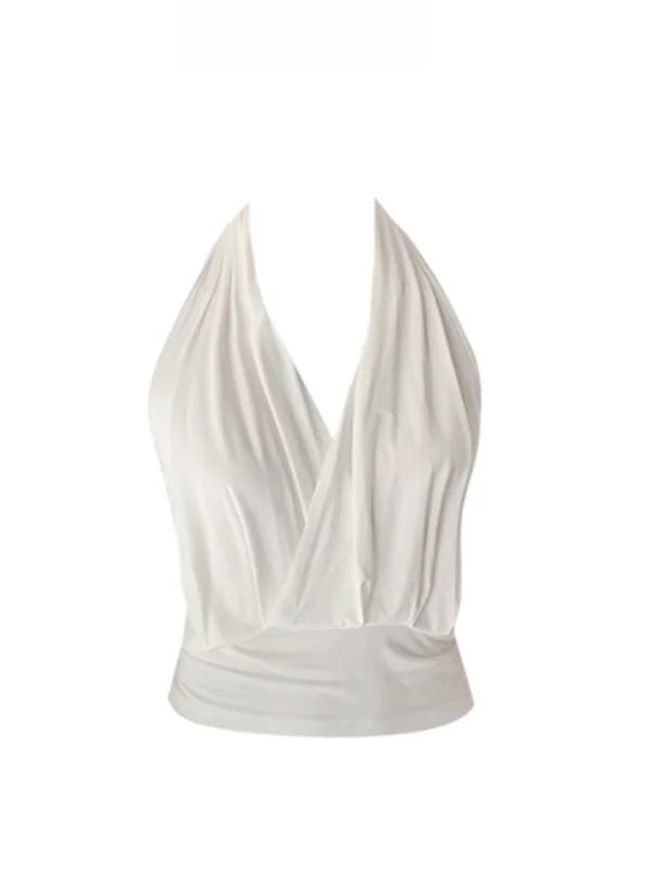 

Sexy Strapl Bal Deep V Ne Crop Top Women's Summer Outdoor Wear New Design Hanging Ne Svel irt