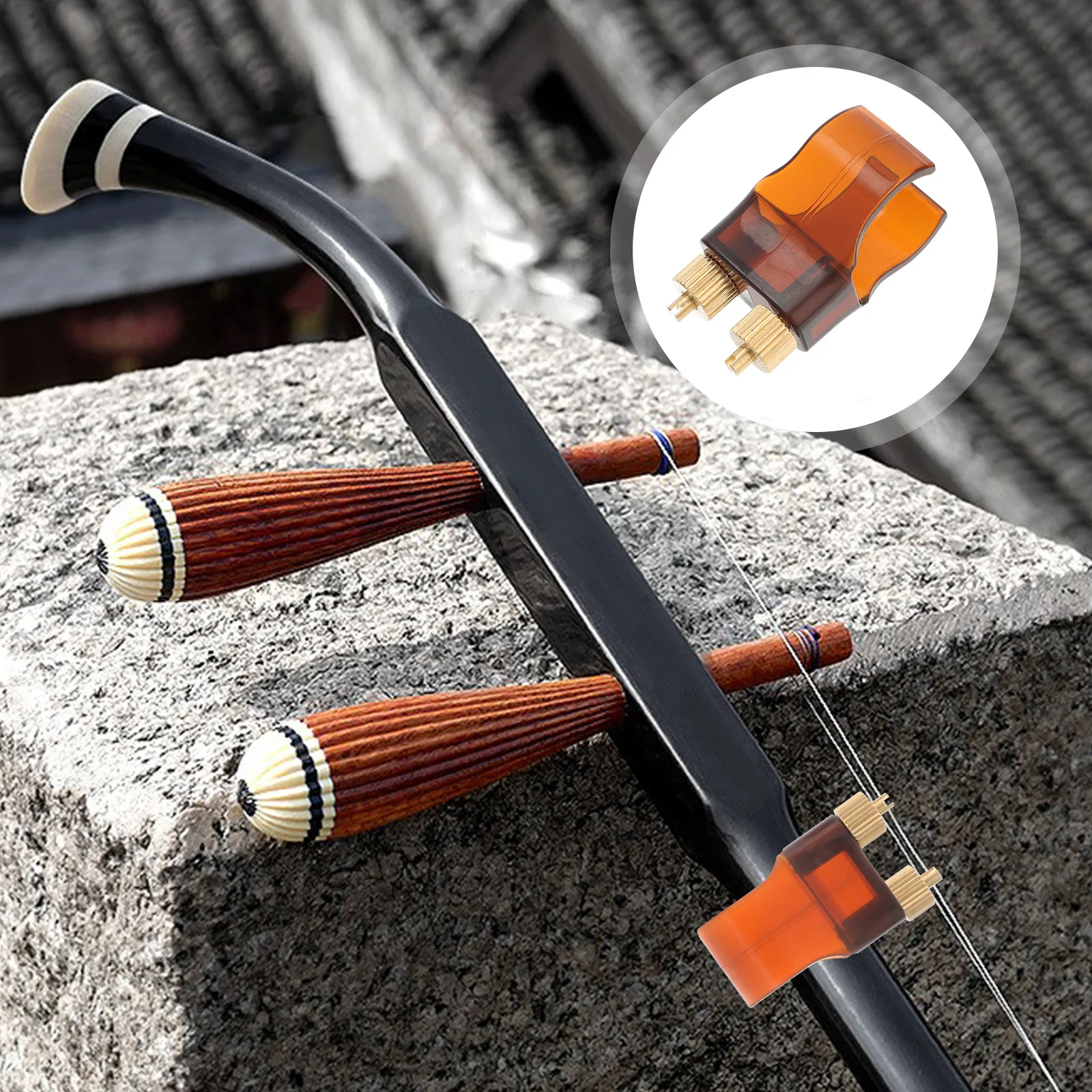 

Erhu String Adjuster for Erhu Huqin s Sensitive Fast Service Stable Tone High Precision Practical Durable Simple