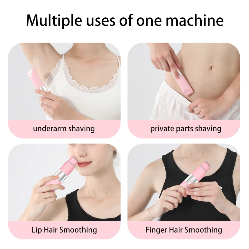 RESUXI 2-in-1 Women's Electric Epilator Portable Rechargeable Full Body Hair Remover Private Whole Body Washing Hair Shaver