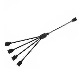 Rozbočovač RGB Sync pro základní desku 5V 3pinový ARGB Sync Hub, prodlužovací kabel 30cm 1 až 4 pro MSI A SUS ASRock AURA LED pásky 10 nejlepší prodej Asus Aura Sync Hub - №10