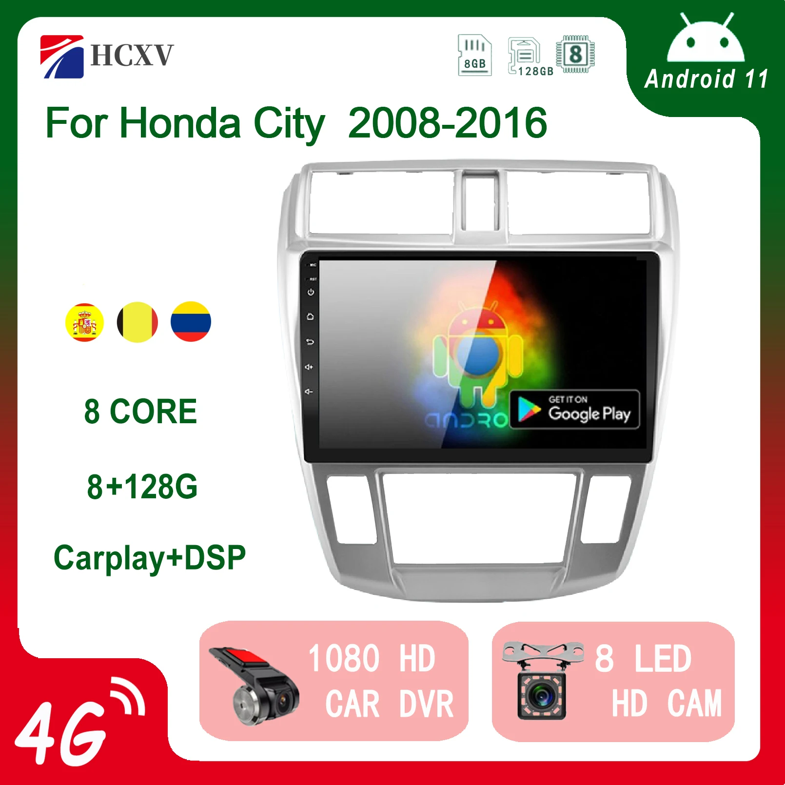 

Android 2 Din Car Radio multimedia video player For Honda City 2008 2009 2010 2011 2012 2013 2014 navigation GPS audio 2din dvd